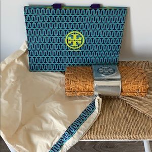 Tory Burch Rattan clutch